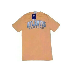 Champion Atlantis Pink Short Sleeve T-Shirt Crewneck Unisex Size S NWT